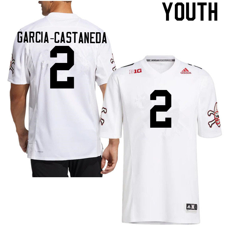 Youth #2 Isaiah Garcia-Castaneda Nebraska Cornhuskers College Football Jerseys Sale-Strategy